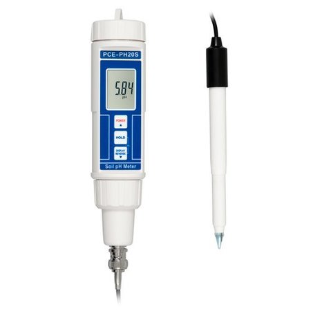 Pce Instruments Soil pH Meter, 0.00 to 14.00pH Measuring Range PCE-PH20S
